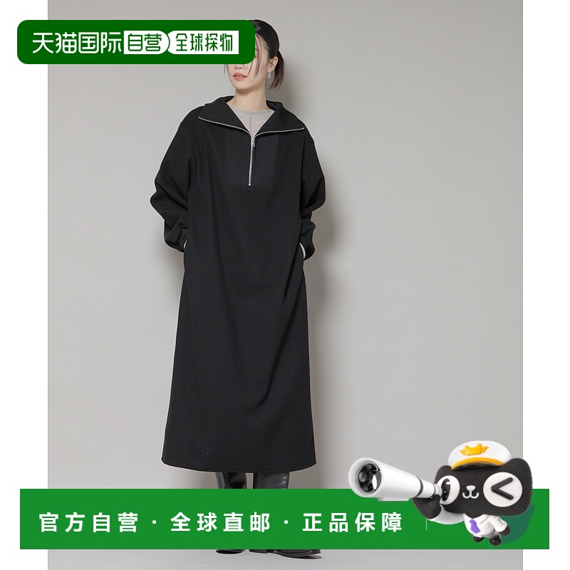 1h可退 日本直邮nano・universe 女装 加绒半拉链连衣裙 宽松显瘦