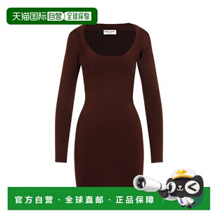 香港直邮SAINT LAURENT 女士连衣裙 782641Y76EO2020CHOCOLAT