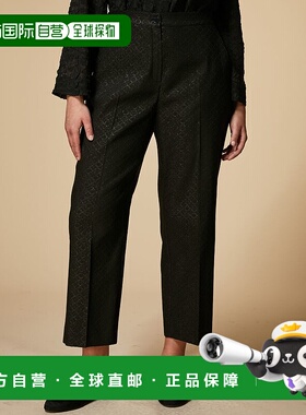 自营 marina rinaldiREALE-黑色 美国奥莱直发休闲裤
