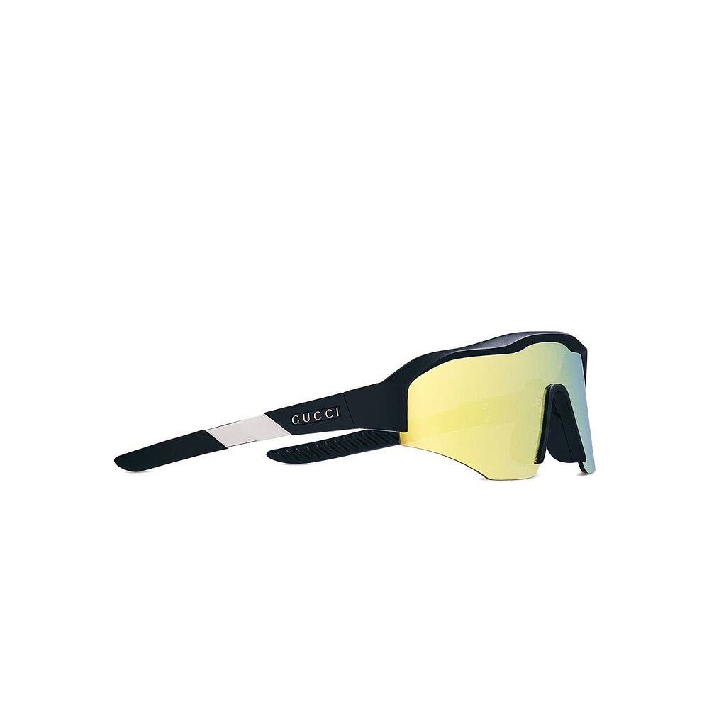 GUCCI 女士眼镜 840155J16911080 AW2025 黄色 矩形框太阳镜