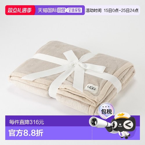 日本直邮UGG 毯子 Duffield Throw II 黑熊杂色 1106011-OTHT