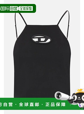 香港直邮DIESEL 女士背心吊带 A173200PHAL9XXA-0 AW2024 黑色