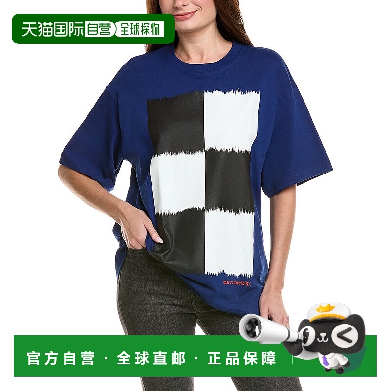 自营Marimekko 速度图形T恤 - 蓝色 美国奥莱直发