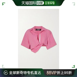 不对称短款 女士 香港直邮潮奢 Capri 亚麻衬衫 Jacquemus 拧绕式