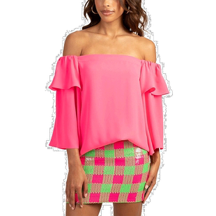 Trina Turk Excited 上衣 - 粉色 【美国奥莱】直发