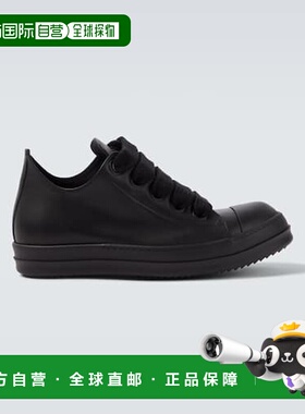 香港直邮潮奢 rick owens 瑞克 欧文斯 男士 Jumbolace 皮质低帮