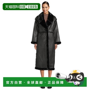 美国直邮 女士 avec filles 大衣皮草 les 1h可退