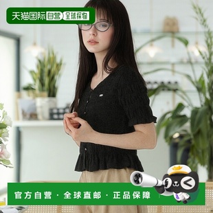 1h可退 日本直邮Heather女士修身显瘦设计感短袖上衣 574588