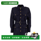 香港直邮潮奢 ZIMMERMANN 女士 1h可退 束带羊毛真丝混纺夹克 412