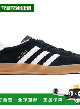 1h可退 香港直邮潮奢 Adidas 男士 黑色 Gazelle Indoor 运动鞋 J