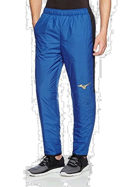 【日本直邮】Mizuno美津浓足球训练服热身长裤蓝色2XL男式运动裤