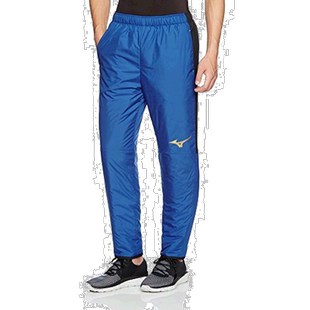 【日本直邮】Mizuno美津浓足球训练服热身长裤蓝色2XL男式运动裤