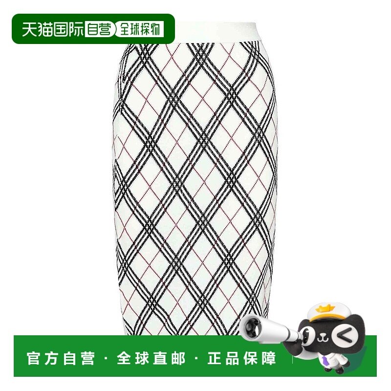 香港直邮BURBERRY 女士半身裙 8110570 AW2025 花色 Argyle Check