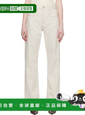 香港直邮潮奢 BITE 女士 灰白色 Curved 牛仔裤 1193590083直筒裤