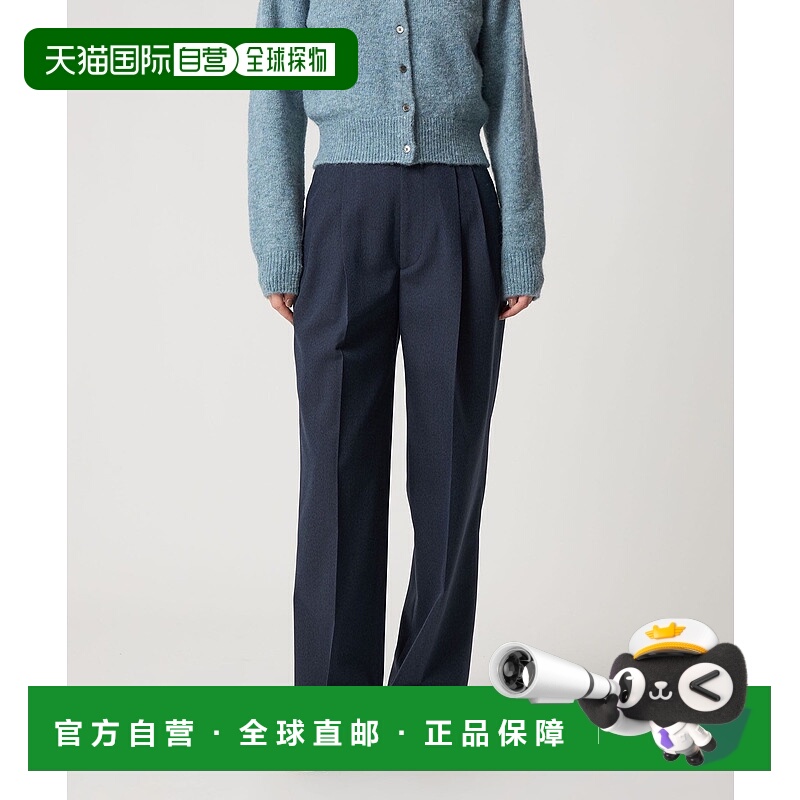 1h可退 日本直邮Steven Alan 女士高腰褶皱阔腿裤 宽松显瘦 羊毛