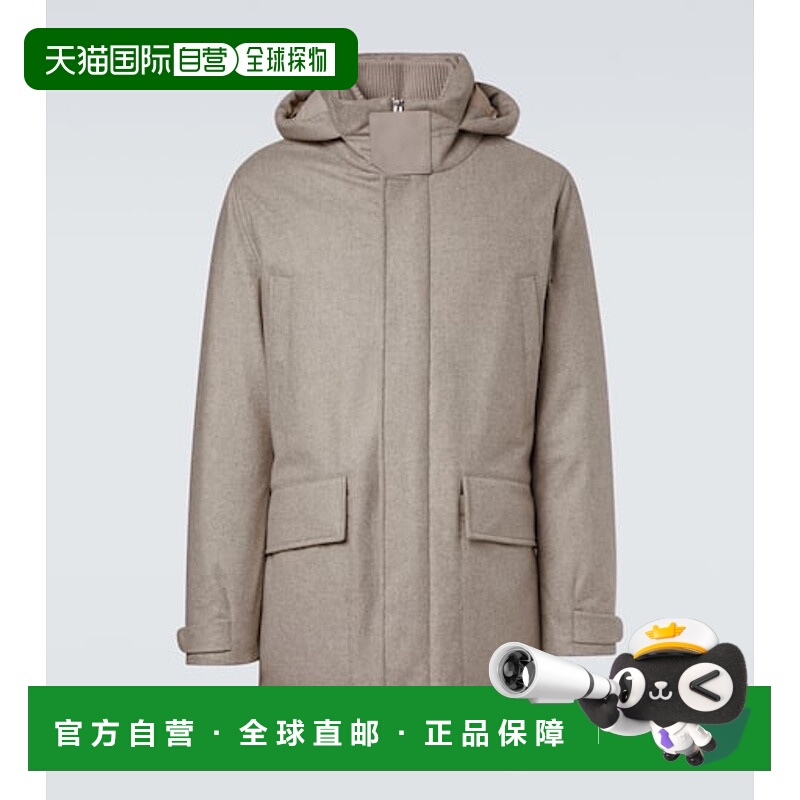 香港直邮zegna 杰尼亚 男士 高科技羊毛羽绒夹克外套