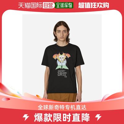 香港直邮潮奢 Paccbet 男士Sunlight Supplier 黑色T恤