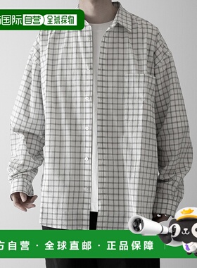 1h可退 日本直邮RUUBON 男女同款现代格纹长袖衬衫 RUBsh1222