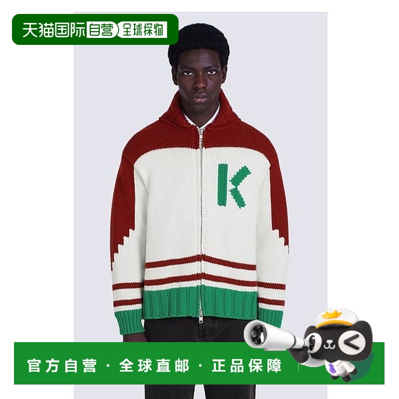 1h可退 香港直邮KENZO 男士针织衫 FC65BL3143BD23 AW2022 白色