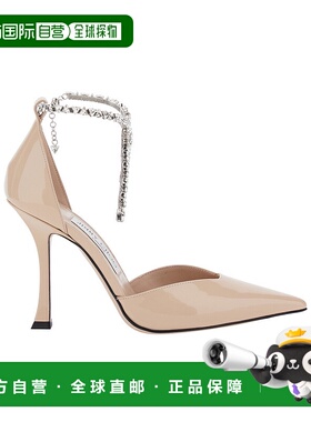 香港直邮Jimmy Choo 尖头高跟鞋 STEVIE100PATMACARON单鞋