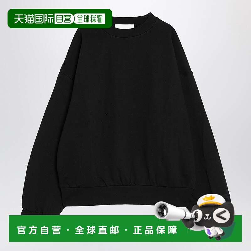 1h可退 香港直邮Essentials 男士 黑色抓绒棉质带Logo卫衣 192AS2