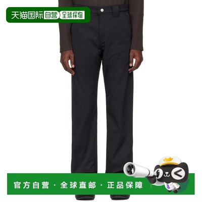 1h可退 香港直邮AFFXWRKS 男士 黑色 Curved 长裤 SS24TR01