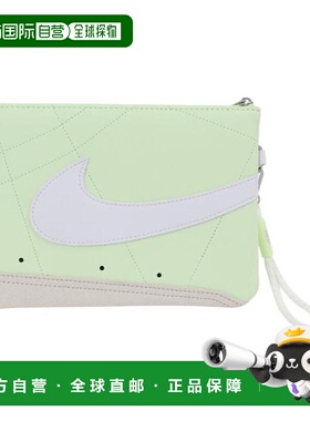 日本直邮Nike 列表腰包图标开拓者腕带大号腰包 绿色×白色 [NW00