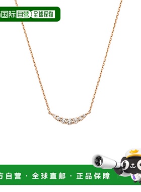 日潮跑腿vendome K18 粉红金钻石规则项链 PinkGold 40cm AGAN605