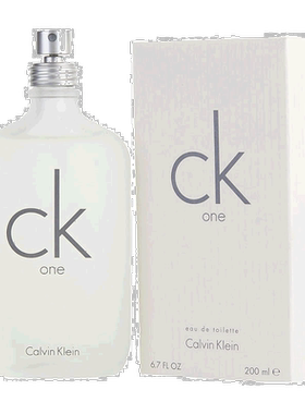 美国直邮Calvin Klein凯文克莱唯一中性香水EDT清新淡香200ml正品