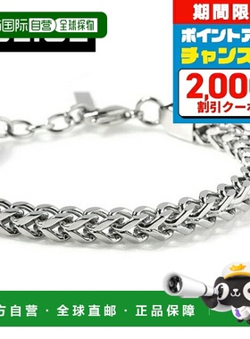 日本直邮Police 男士手链 PINCHED链条GB0006702银质配饰