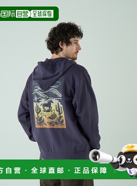 1h可退 日本直邮PENDLETON 男女同款 背面印花拉链连帽衫 宽松百