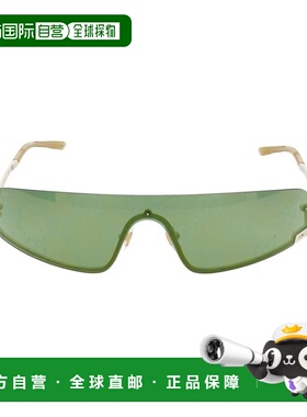 1h可退 香港直邮潮奢 Gucci 古驰 女士 白色 Mask-Shaped 太阳镜