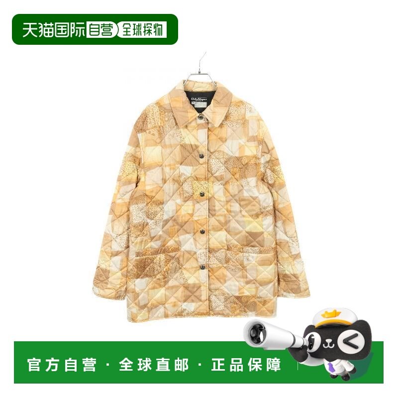 日本直邮中古Ferragamo菲拉格慕女B级9新Jacket夹克外套丝绸外套,女装/女士精品,短外套,淘宝优惠券,粉丝福利购,淘宝优惠卷