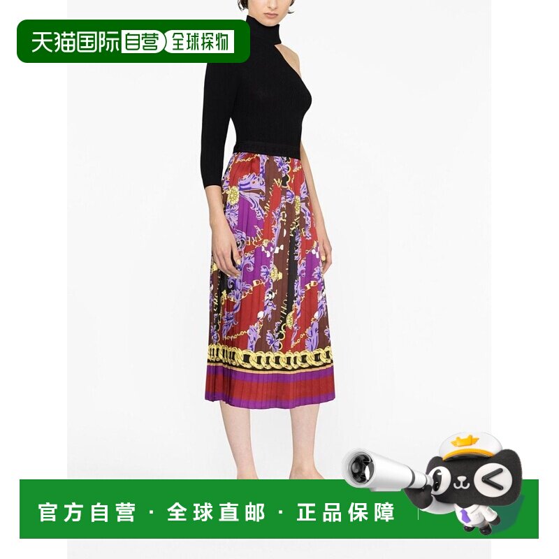 1h可退 香港直邮VERSACE JEANS 女士半身裙 75HAE8A5NS347G51 AW2