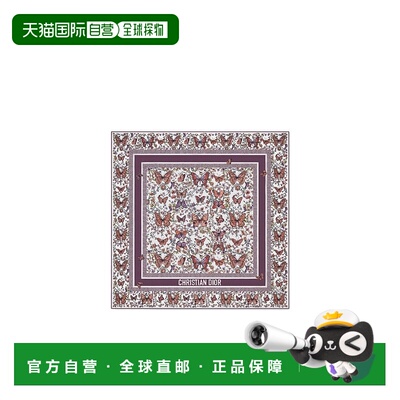 香港直邮Dior 图案丝巾 52TJP090I607