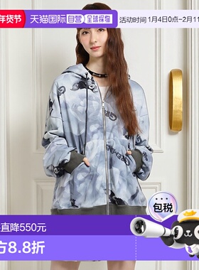 1h可退 日本直邮MILKBOY男女同款SMOKEY GIZMO联名云纹印花半拉链