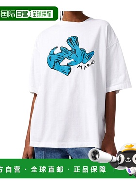 香港直邮Marni 印花圆领T恤 THJET49P19USCY57短袖女装