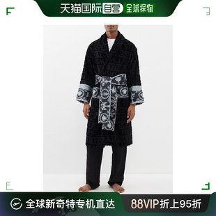 Medusa 男士 范思哲 香港直邮潮奢 print Versace Logo提花棉质睡