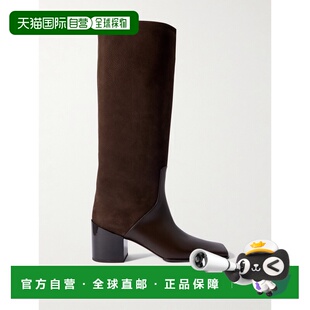 牛巴革皮质及膝靴子 女士 AA3O2021I133 香港直邮alaia 1h可退