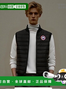 香港直邮CANADA GOOSE 男士夹克 6829M61 CO 黑色 logo徽标贴花绗