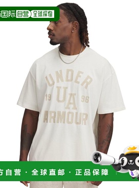 日本直邮 UNDER ARMOUR 重型 大码 大学风短袖T恤 [1390179]