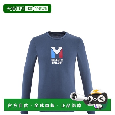 自营欧洲直邮Millet觅乐 CHAMONIX TRILOGY男士T恤 海军蓝长袖