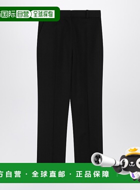 1h可退 香港直邮潮奢 Jacquemus 女士 黑色棉混纺裤子 25E251PA13