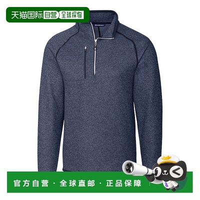 自营 cutter & buckCutter&Buck Mainsail毛衣针织男式半拉链套头