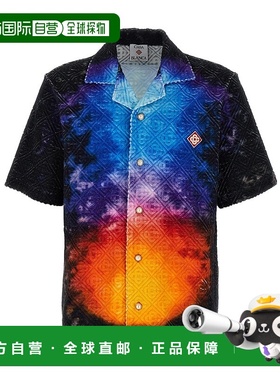 香港直邮Casablanca 短袖衬衫 MS25SH16601MONOGRAMTOWELLINGTIED