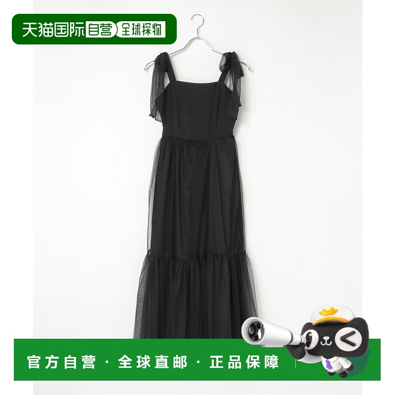 1h可退 日本直邮VENCE EXCHANGE 女士肩带蝴蝶结层叠网纱连衣裙 2