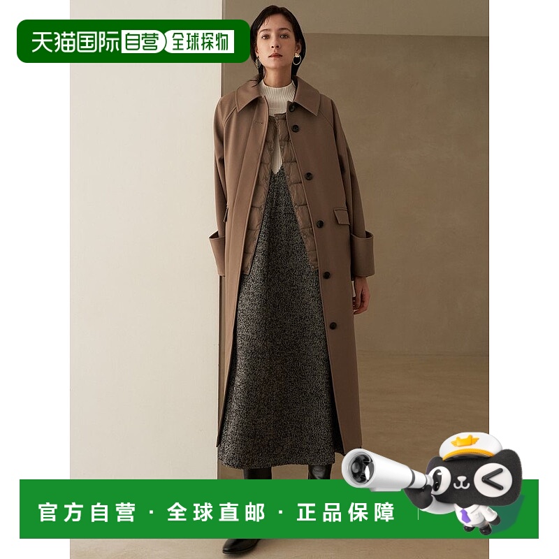 1h可退 日本直邮TAION×ELENDEEK 女士 长款羽绒外套 可拆卸内胆