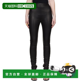 1h可退 香港直邮潮奢 Balmain 巴尔曼 女士 黑色 Zipped Lambskin