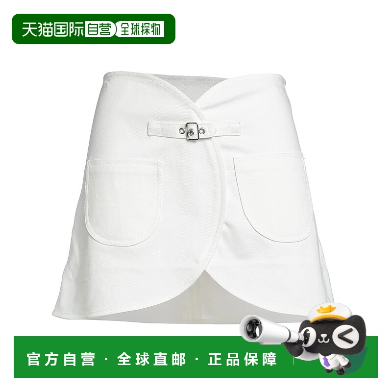 1h可退 香港直邮潮奢 Courreges 女士 牛仔半身裙 beige米色 舒适