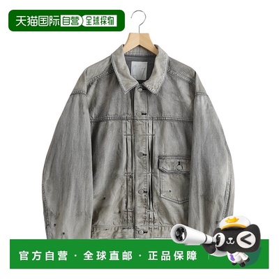 1h可退 日本直邮ANCELLM 男士复古水洗牛仔夹克 ANCJK62STD